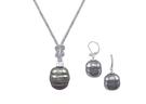 Majorica Love Knot Necklace & Earrings