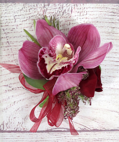 Crimson Corsage